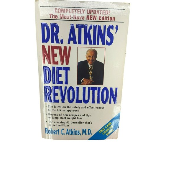 Dr. Atkins' New Diet Revolution Mass Market Paperback – January 1, 2002 Avon Boo - Picture 1 of 6